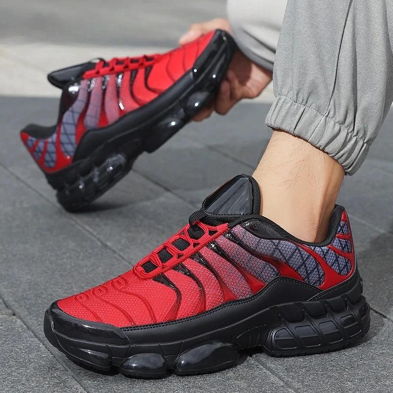 Men's Breathable Fashion Casual Shoes Male Outdoor Sports Sneakers with Air Cushion Soft Sole Running Shoes