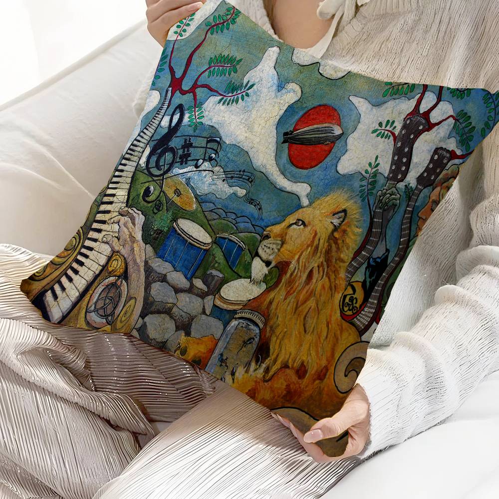 L-Led Z-Zeppelins Pillow Cushion Cover Pillowcase Living Room Sofa Home Decor Customized