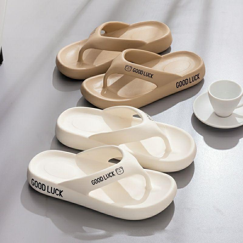 New Trendy Men EVA Flip Flops Anti-Slip Odor-Free Beach Slippers Casual Sandals