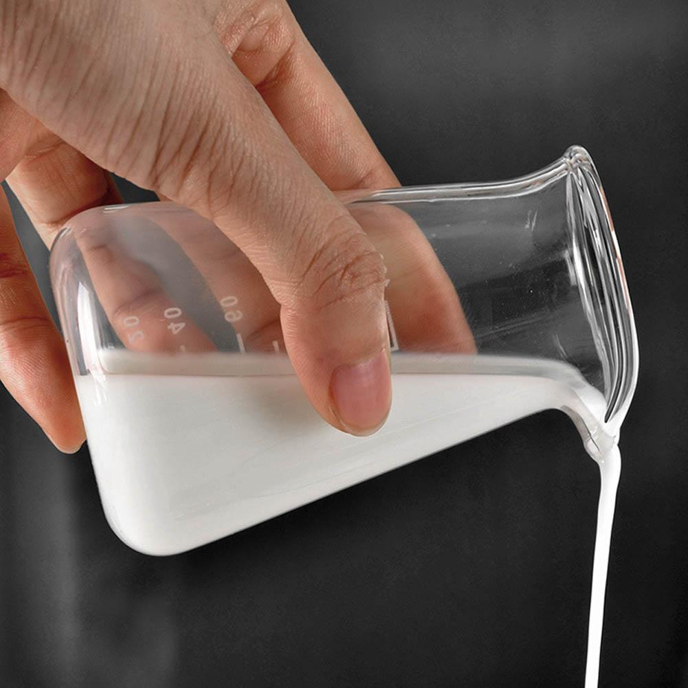 Hitzebeständige Glas Kaffee Milch Kanne Aufschäumkännchen Espresso Latte Art Kännchen Tasse 100ml