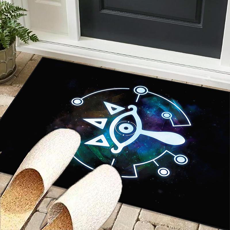 Heroic Legend Crest Office Rug Chair Mat, Game Carpet, Suitable for Front Door, Bedroom, Living Room, Desk, Holiday Gift
