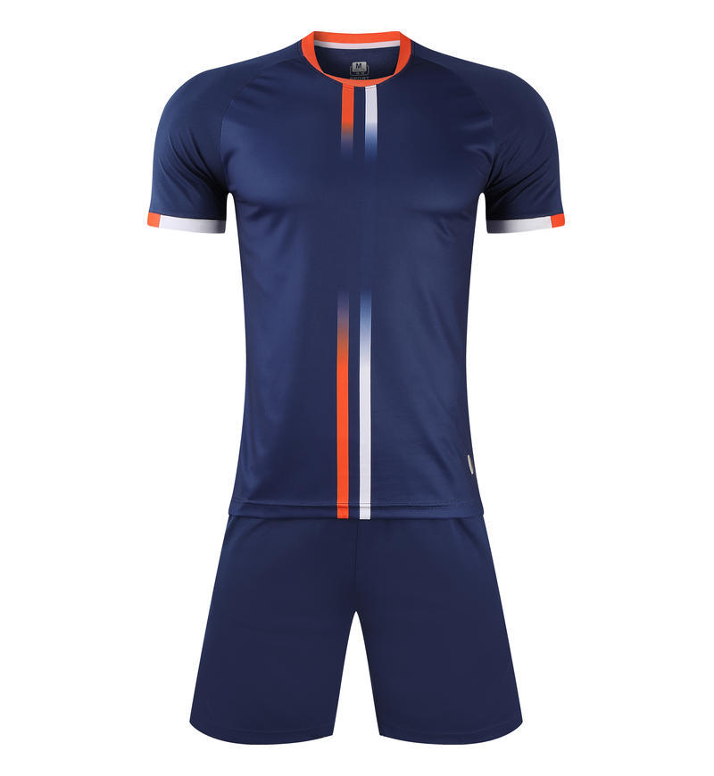 Summer New Short Sleeve Soccer Uniform Set Men'S Game Training Team Uniform Adult Soccer Jersey Sportswear 2101