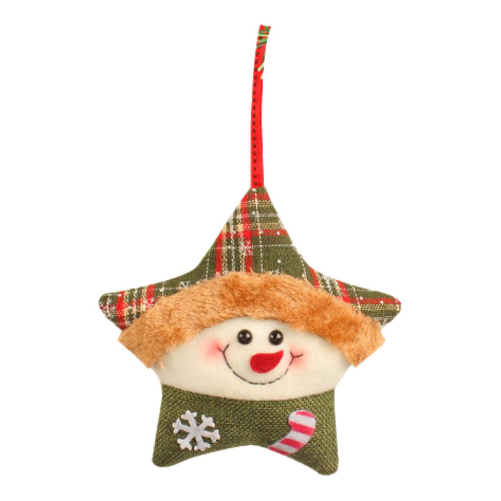 

Snowman Elk Christmas Pentagrams Doll Plush Toys Backpack Keychain Pendant Gift Snowman