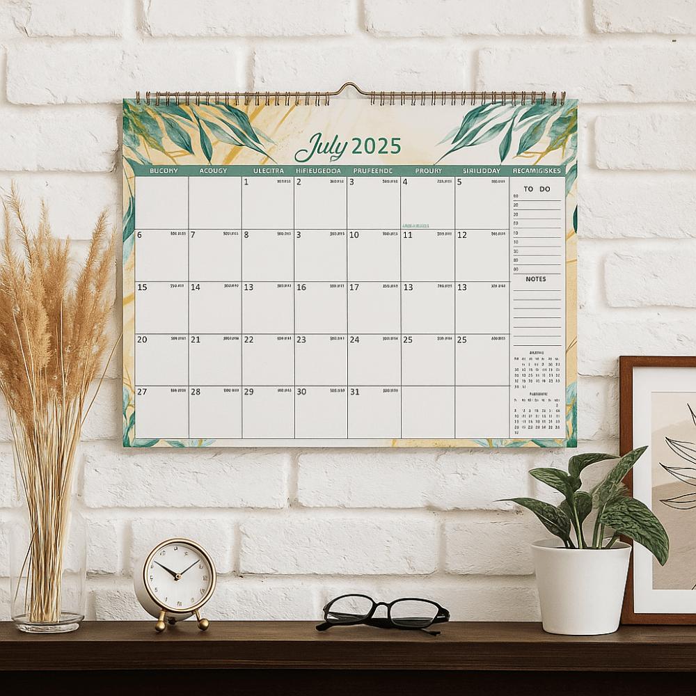 Creative Coil Calendar Spacious 18-Month Calendar Durable Hanging Calendar  Wall Mount