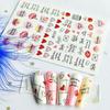 12Pcs/Set Nail Sticker Non-Fading Self-Adhesive Excellent Saturation Valentine DIY Design Decals Manicure Sticker for Manicure