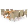 Day and Night - Day and Night Garden Dining Set 7 Pieces Beige