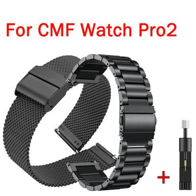 Voor CMF Watch Pro 2 Smartwatch Roestvrijstalen Band voor CMF Watch Pro 2 Metalen Correa Polsband Horlogearmband Riem
