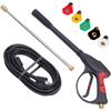 3000 PSI Pressure Washer Gun Power Washer Spray Gun Kit with Universal M22 Connector and 5 Quick Connect Nozzles for Generac Briggs Craftsman