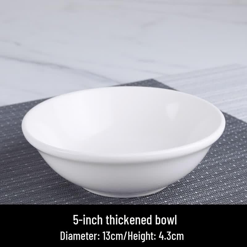 White Ceramic Conical Serving Bowl