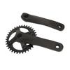 104 BCD Mountain Bike Single Speed Crankset 36T Square Hole Crank Positive Negative Teeth Single Disc 7?12 Speed Modification Accessories