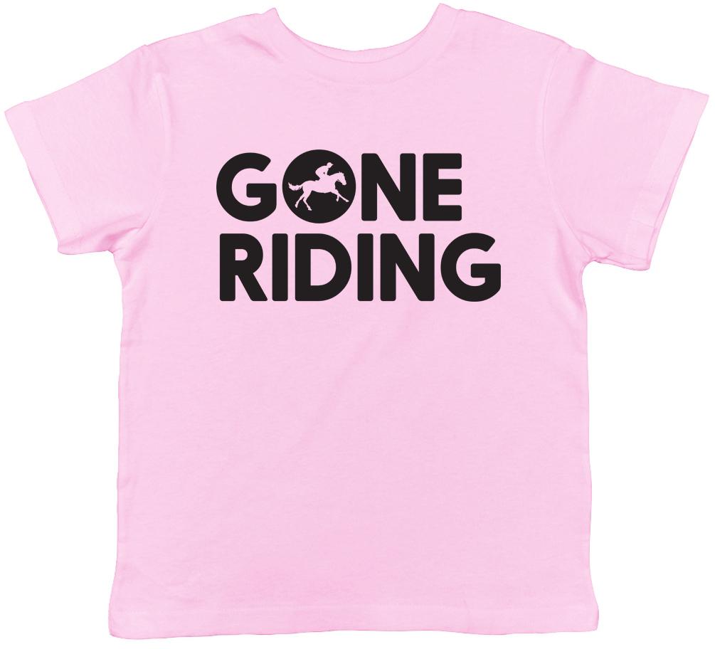 Gone Riding Horse Boys Girls Childrens Kids T-Shirt 100