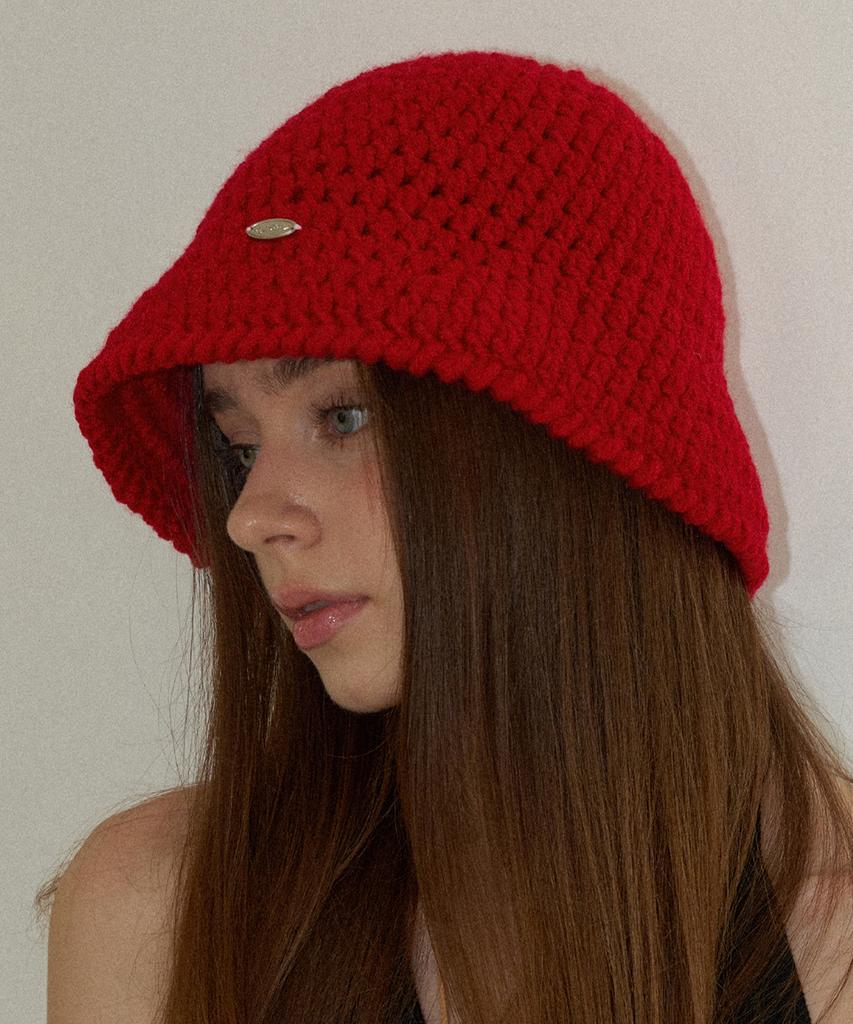 Seullouseulloulli Haul Winter Wool Handmade Crochet Knit Bucket Hat _ 9 Colors