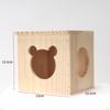 Cozy Retreat for Small Pets: Wooden Hideaway Cabin Hamsters, Gerbils, and More
