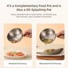 Silver Small Cookware 304 Stainless Steel Mixing Bowl Complementary Food Pot  Universal