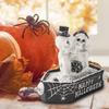 Skeleton Figure Halloween Skeleton Coffin Couple Figurine Resin Sculpture Collectible Gothic Decor Halloween Decorations Prank