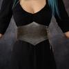 Embossed PU Waist Belt Adjustable Strap For Fairs Historical Reenactments Bohemian Accessory