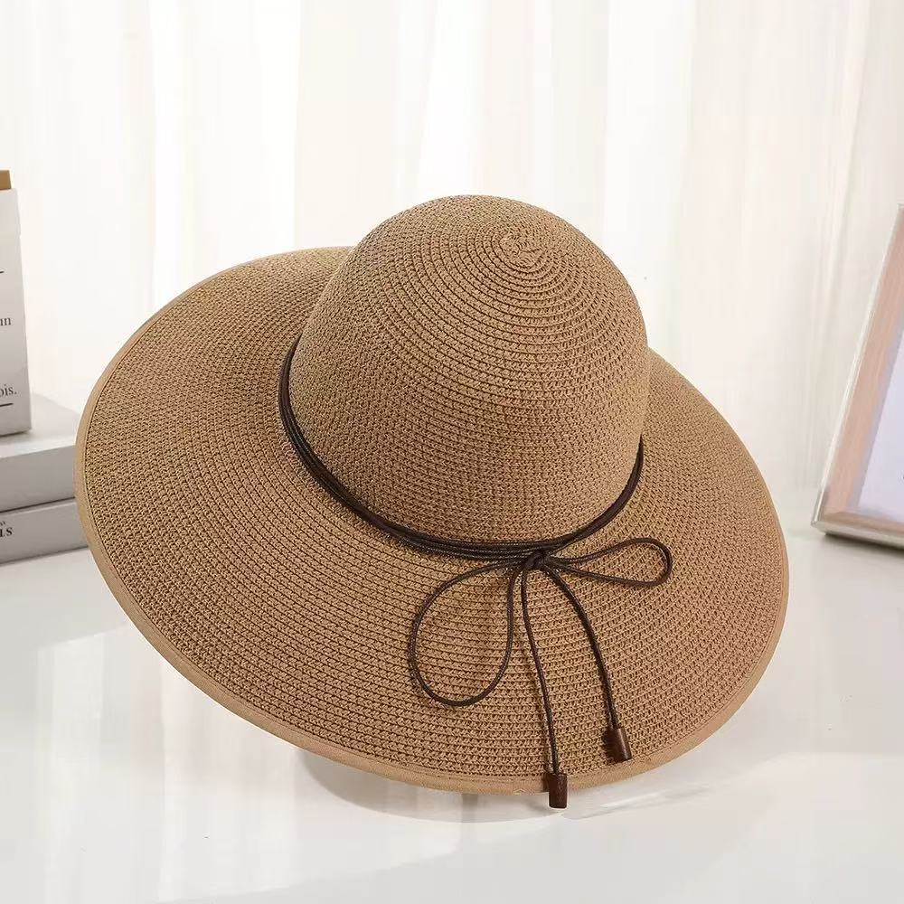 Hat Shade Woven Straw Hat Casual Sun Hat Children Summer Beach Shade Hat Travel Sunscreen Seaside