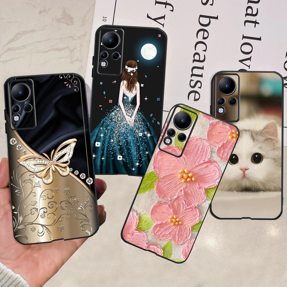 For Infinix Note 11 Case X663 X663B Stylish Painted Back Cover 6.7'' Shockproof Phone Case For Infinix Note 11 Note11 Soft Shell