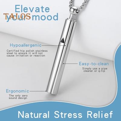 Atemhalskette zur Angstlinderung, Stressabbau-Tool, Ruhe, Entspannung, Meditationshilfe, innerer Frieden, Atemanhänger für Frauen, Männer, Teenager