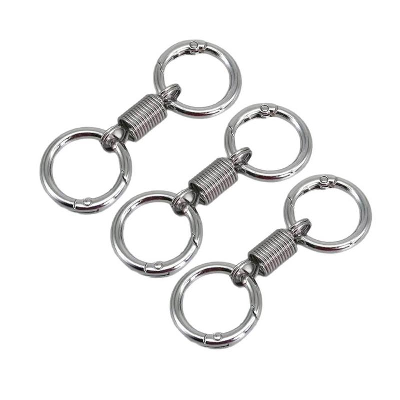 

3PCS Simple Climbing Hook Key Pendant Portable Key Chain Lightweight Fashion Key Rings Fashionable Key Accessory 1 серебряный
