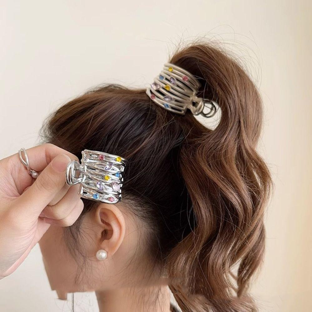 

Rhinestone Rhinestone Fixed High Ponytail Clip Zinc Zinc Alloy Ponytail Barrettes Hair Accessories Outdoor