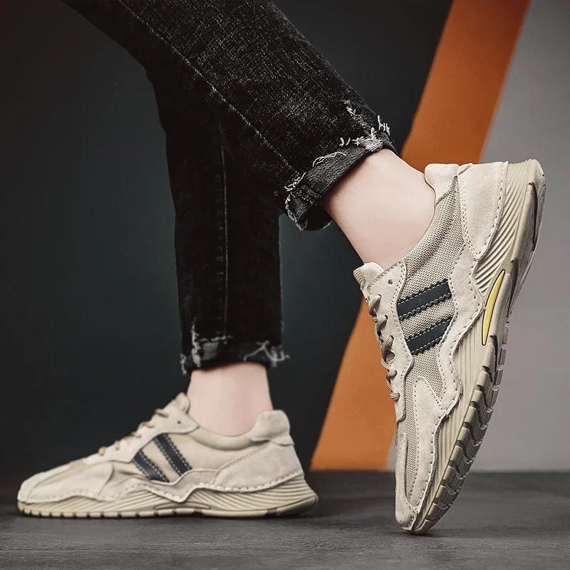 FashionHiking Shoes for Men Summer Breathable Climbing Trekking Shoes Outdoor Mens Sneakers Man Walking Male Shoes Plus Size
