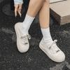 Women's casual shoes platform bread shoes women's spring new lightweight board shoes round head white shoes