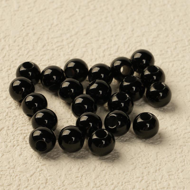 Cuentas de Ágata Roja Natural: Cuentas de Agujero Grande para Pulseras DIY, Collares y Accesorios de Joyería