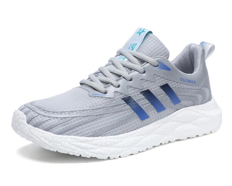 Summer Hollow Men's Shoes Mesh Breathable Sneakers Outsole Running Shoes Trendy Men's Shoes