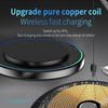 30W Mini Wireless Charger Pad Desktop LED Light Induction Stand For iPhone Samsung S25 Xiaomi AirPods Pro Fast Charging Station