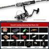 Set Canna da Pesca a Spinning: Canna da Pesca per Mare e Casting con Manico Dritto, Mulinelli a Goccia e da Spinning, Canna a Lancio Lungo