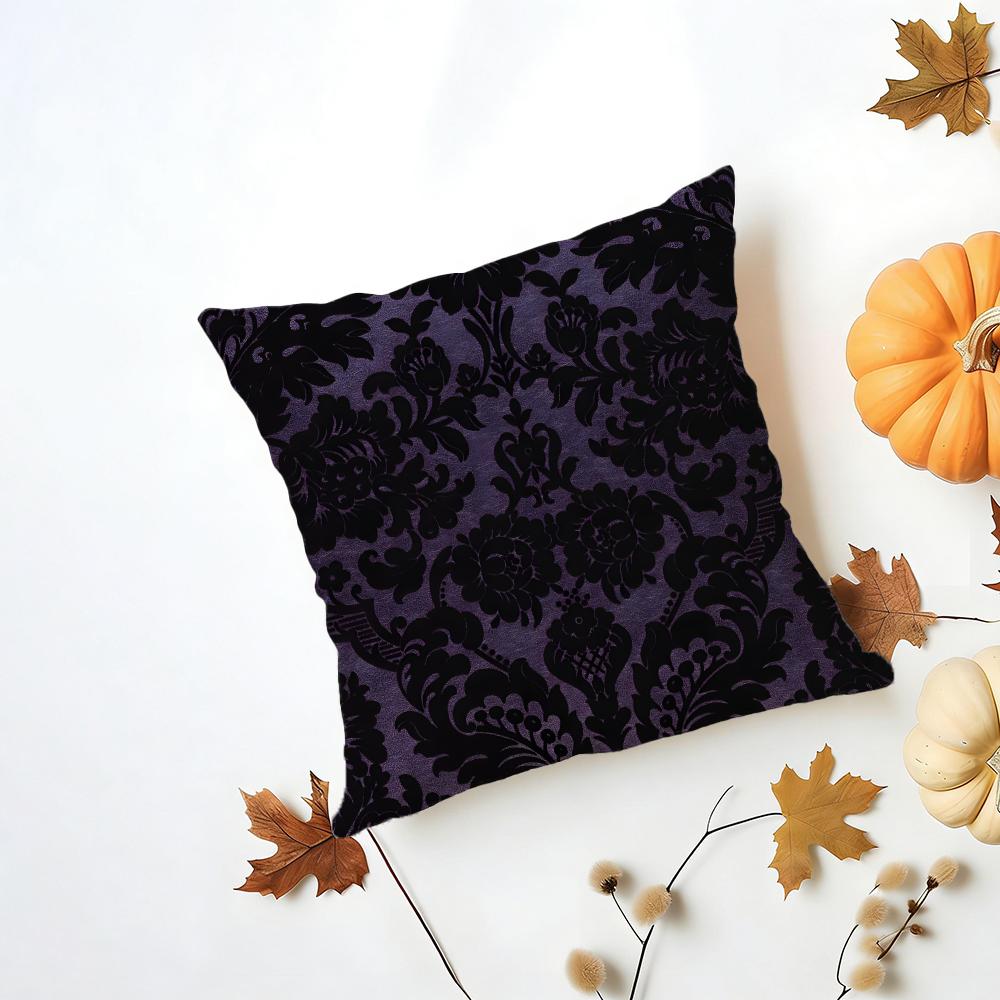 

Dark Color Scheme Cushion Cover Washable Linen Pillowcase Soft for Daily Sofa Bed Home Room Decor 30x30cm