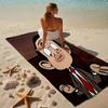 Beweis Strandtuch mit einem Mr. Bean2 Muster - weich, saugfähig, schnell trocknend, maschinenwaschbar - perfekt zum Schwimmen, Camping, Baden