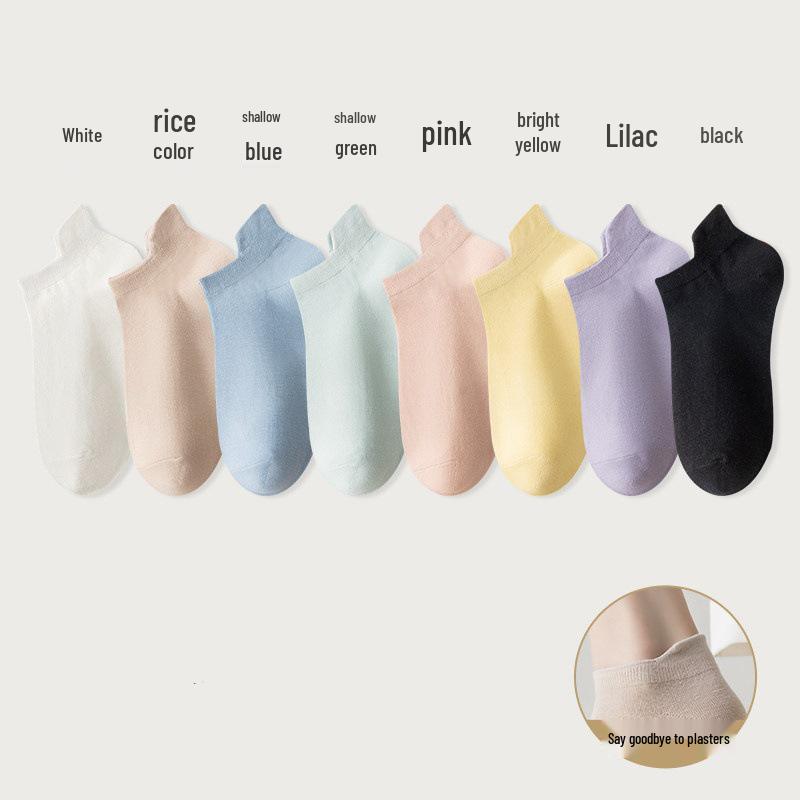 

Women s Summer Thin Ankle Boat Socks - Trendy Sweat-Absorbing Low-Cut Style One Size