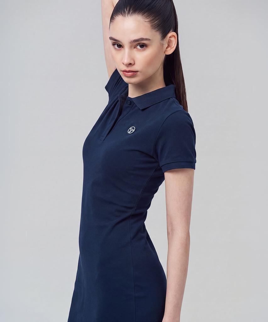 SERGIO TACCHINI W Pique Polo Dress (Navy)