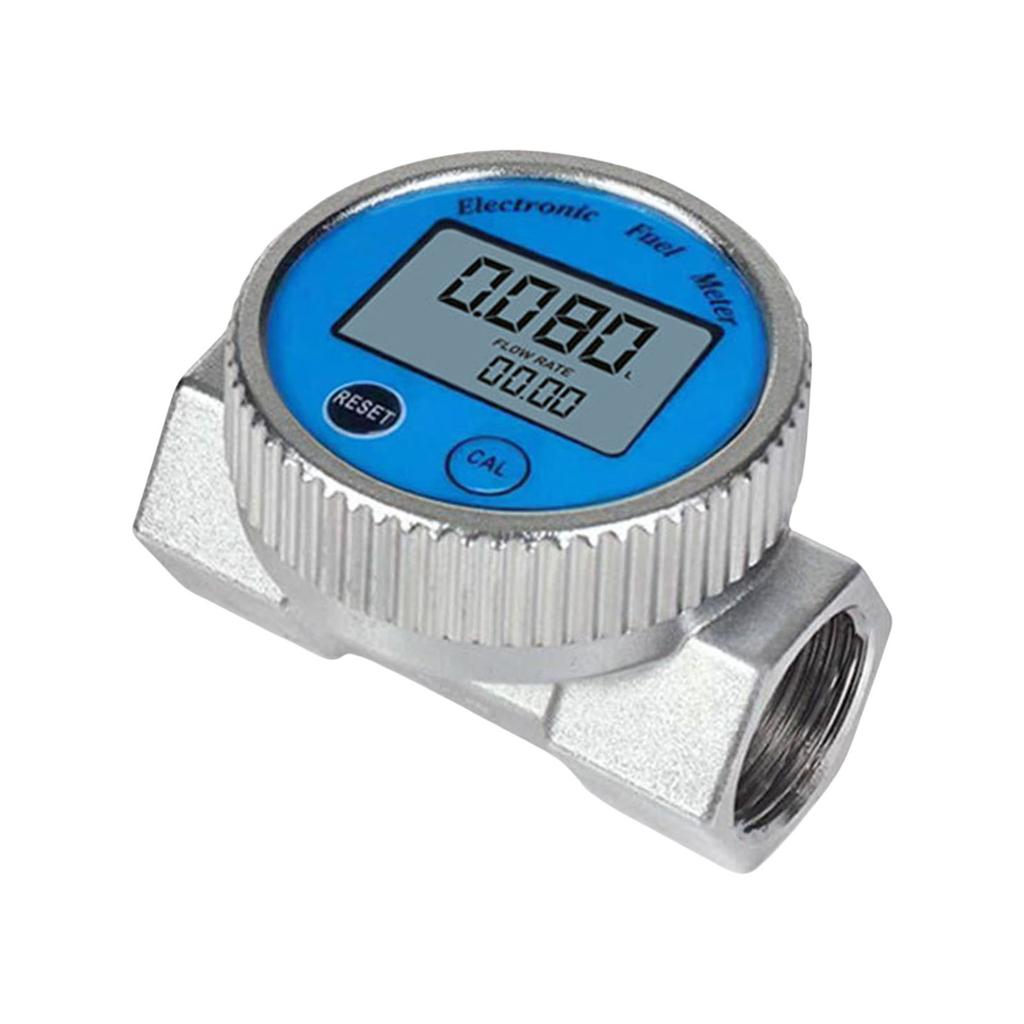 Digital Flowmeter ±1% Accuracy Support QTS PTS L GAL DN20/DN25 Flow Meter Waterproof Metal Flow Control Meter