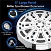 Premium-High Pressure Filtered Shower Head(10-Mode), Includes 5 Replacement Filters& 15-Stage Hard Water Filter System Sprayer