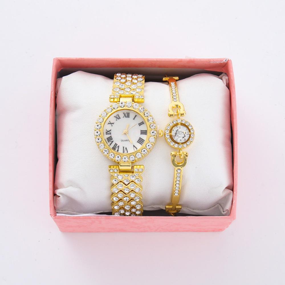 Popular Luxury Set, Bracelet Watch, Diamond-Encrusted Women'S Five-Piece Gift Box, Quartz Watch