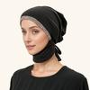 New Modal Rhinestone Band Muslim Turban Hat Inner Hijab Caps Islamic Underscarf Bonnet India Hats Female Headwrap Turbante Mujer
