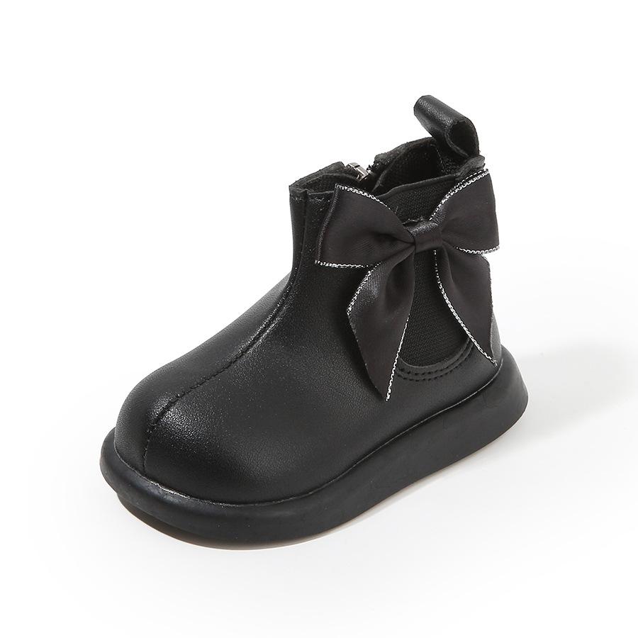 Girls' Short Boots Autumn and Winter 2025 New Korean Version Foreign Style Children's Princess Boots Soft Sole Baby Foreign Style Martin Boots Single