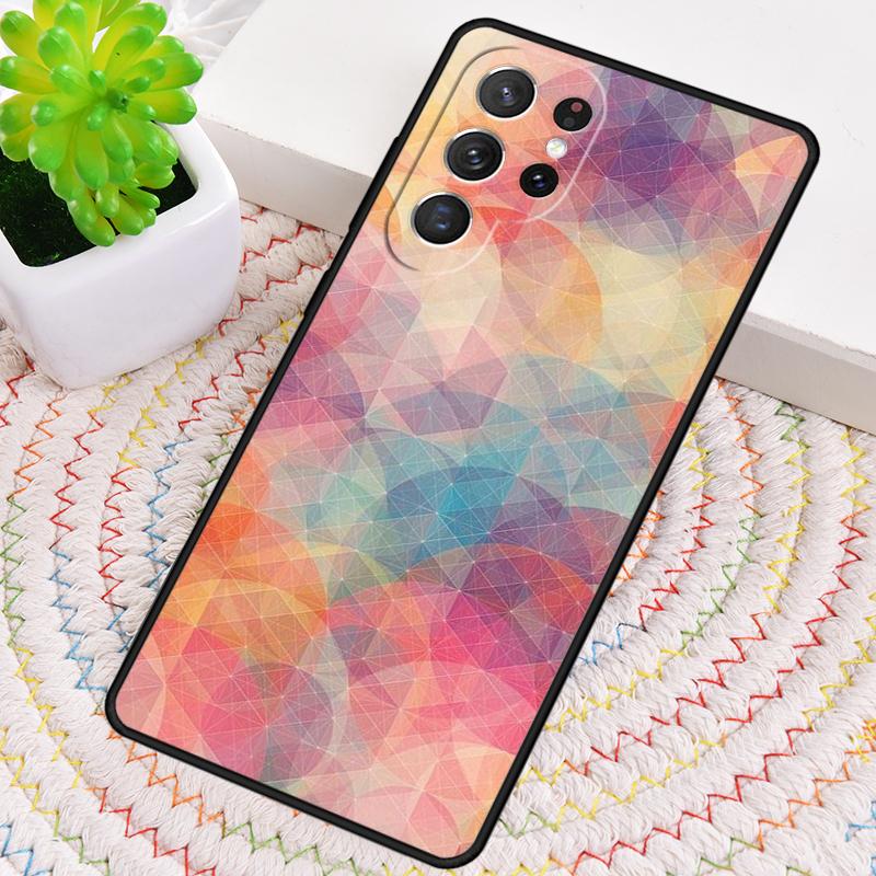 Abstract Circle Phone Case for Samsung Galaxy Note 10 Pro S26 Ultra S23 S24 FE S25 S21 S22 PLUS Shockproof Cove