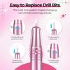40000RPM Electric Nail File Drill Professional Kit, Drill Machine with LCD Display, Manicure Pedicure Polishing Acrylic Gel Nail Grinder for Salon,