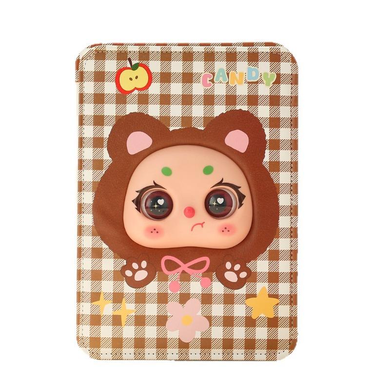 Folding Makeup Mirror, Desktop Makeup Mirror, Student Dormitory Standing Dressing Mirror, Portable Folding Flip Cover Mirror