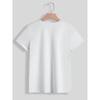European Size Hanukkah Vibes Star of David Printed Cotton T - Shirt, Repeated 'HANUKKAH' Blue Text, White Cursive 'Vibes' Women's Casual Short Sleeve