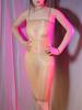 Spaghetti Strap Oil Shiny Glossy Pencil Dresses Women Sexy Thin Sheer Nightclub Package Hip Mini Dresses High Elastic Shape Wear
