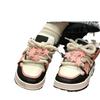 Thick-soled Casual Mesh Sports Color Matching White Shoes for Women's Autumn New Niche Versatile Board Shoes for Women