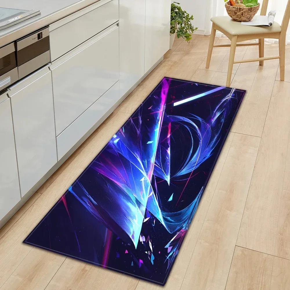 Creative Colorful Geometric Pattern Home Kitchen Floor Mat Door Front Decoration Floor Mat