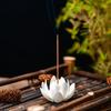 Ceramic Handmade Lotus Thread Incense Base - Household Indoor Thread Incense Socket - Decorative Decoration for Buddha Hall 7