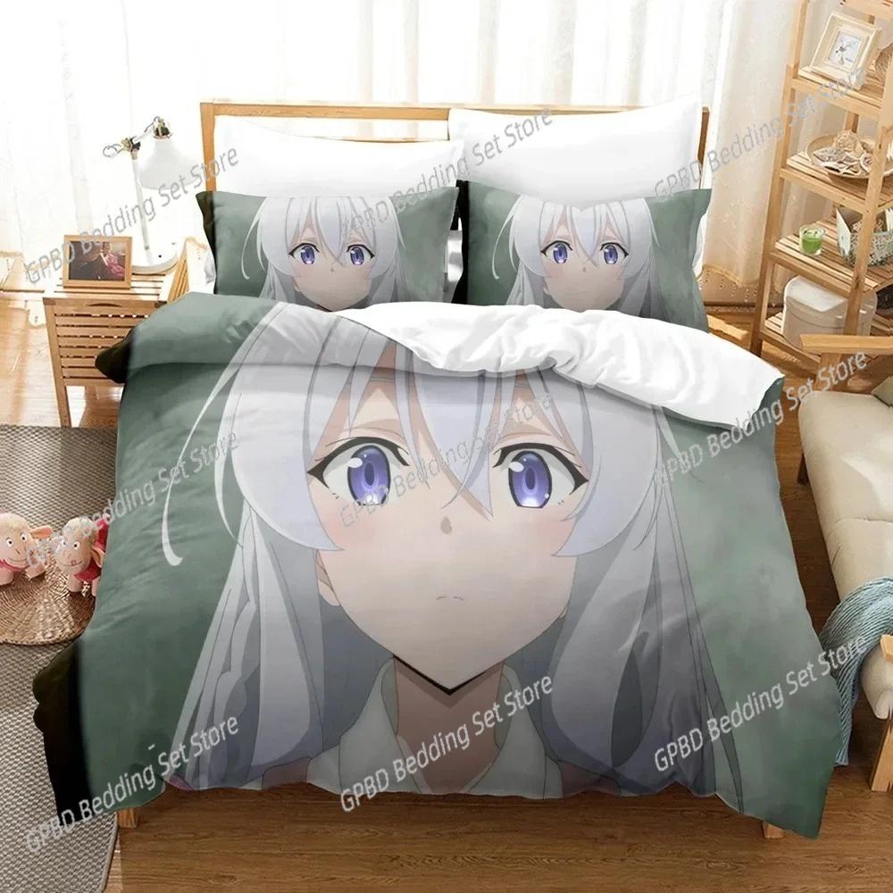 Anime Wandering Witch Journey Of Elaina Bedding Set Bedroom Soft Modern Bedspreads Comefortable Duvet Cover Quilt Pillowcase