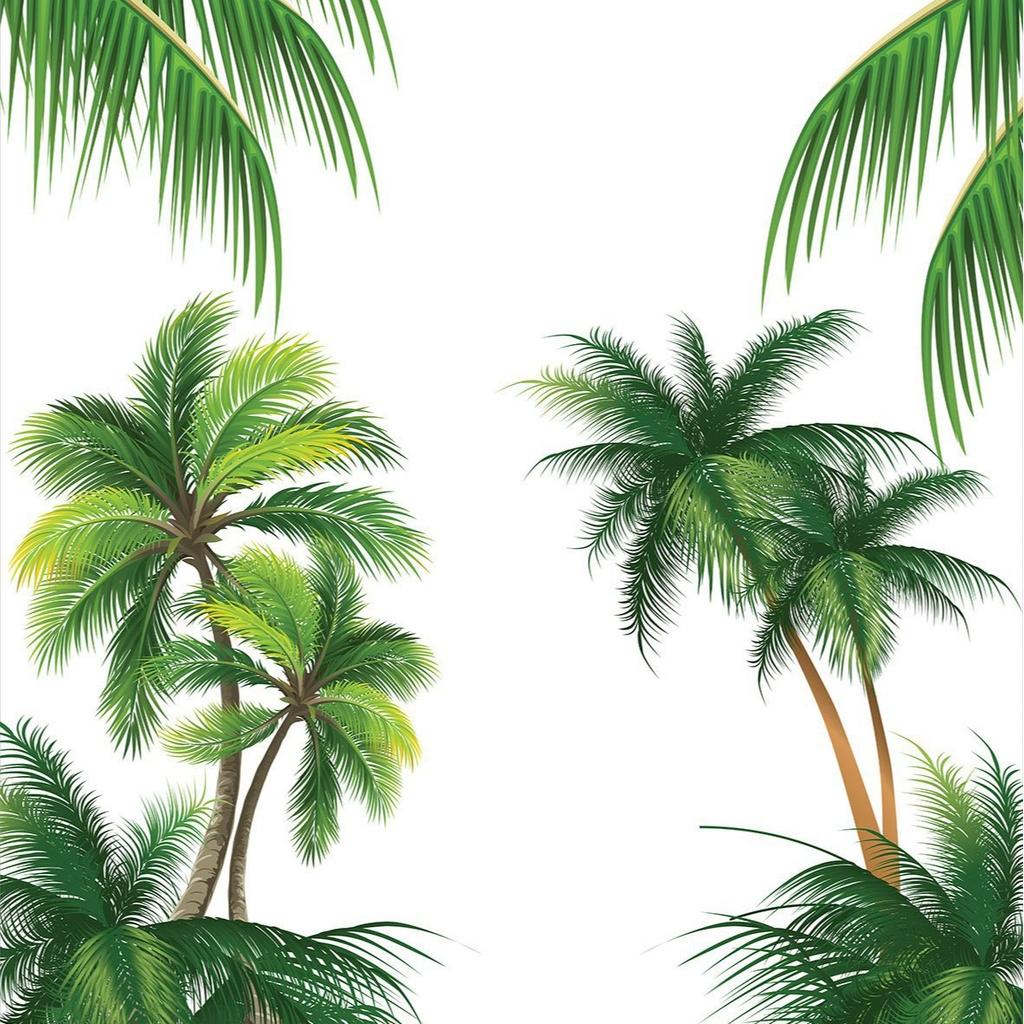 Coconut Palm Three-Piece Quilt Cover 3D Digital Printing Bedding Set Bed Cover